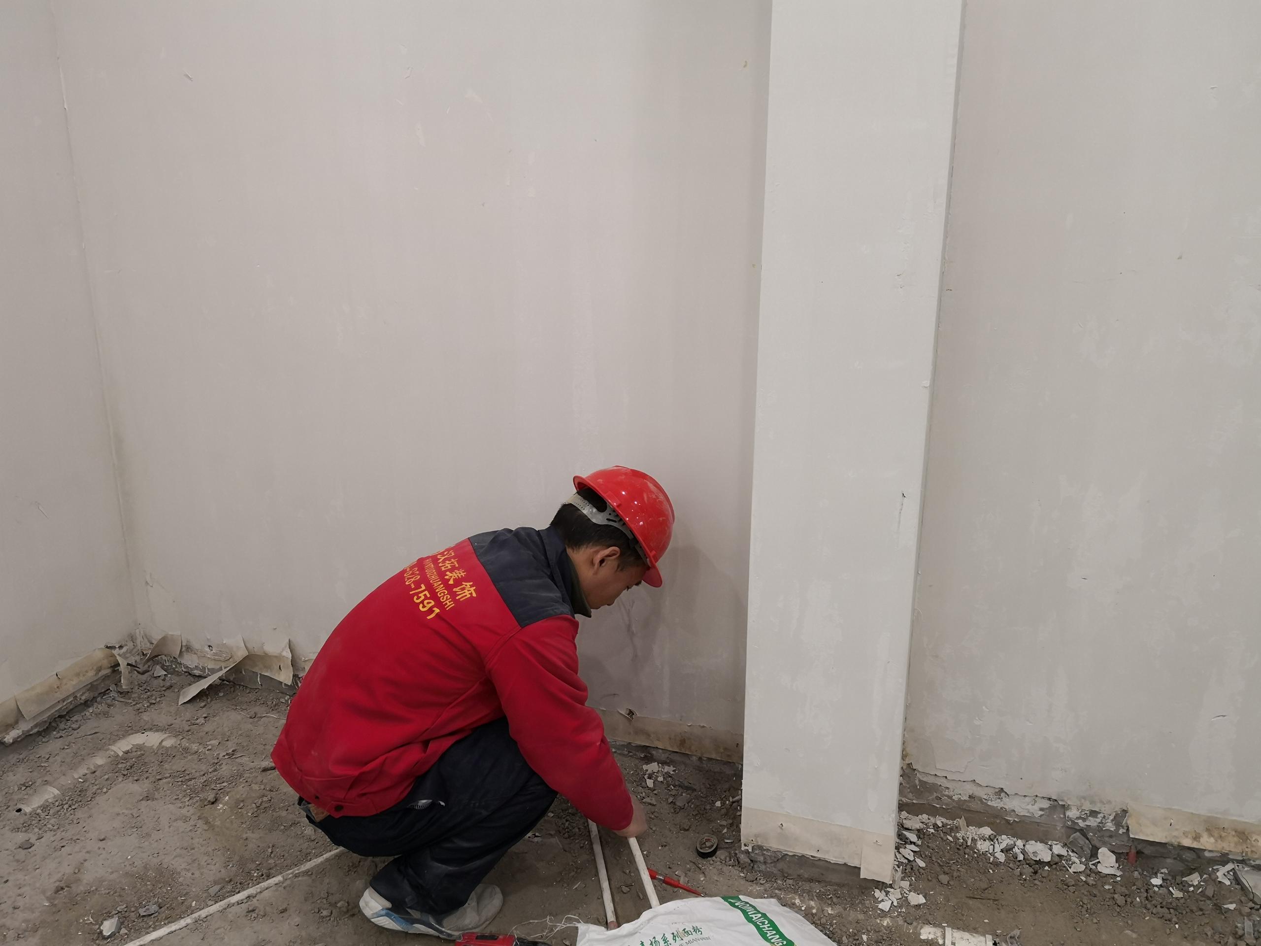 八喜供暖專(zhuān)賣(mài)店展廳牽手漢拓裝飾，施工進(jìn)行時(shí)....